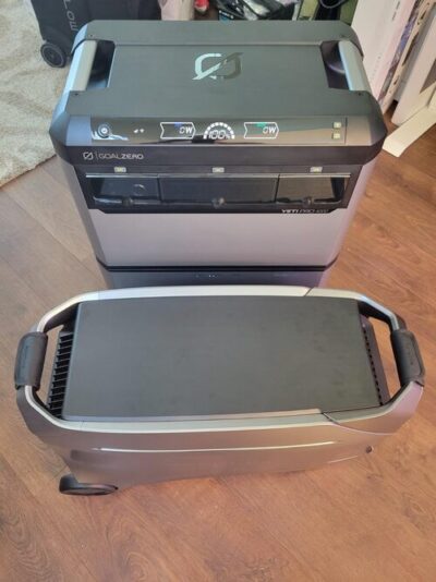 EcoFlow DELTA Pro 3 compared with a Goal Zero Yeti Pro 4000 power station indoors