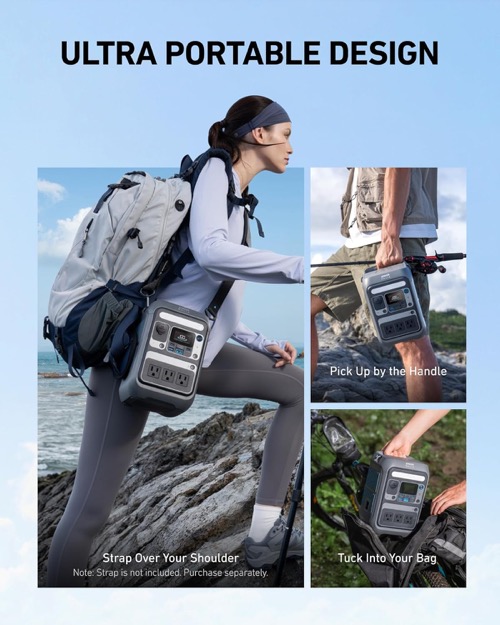 Anker SOLIX C300 + 60W solar panel kit charging devices in a real-world off-grid setup