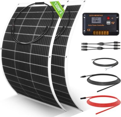 ECO-WORTHY 260W Flexible Solar Panel Kit Review: The Bendable, All-in-One Setup for Boats and Off-Grid Sheds