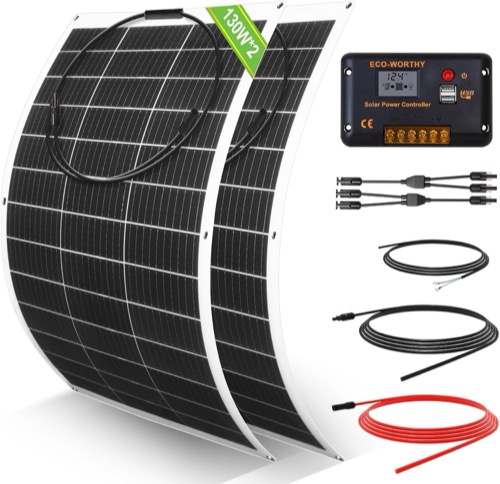 ECO-WORTHY 260W Flexible Solar Panel Kit Review: The Bendable, All-in-One Setup for Boats and Off-Grid Sheds