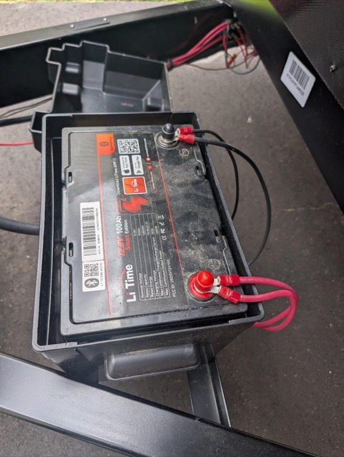 LiTime Group 24 Bluetooth battery in an Amazon customer installation