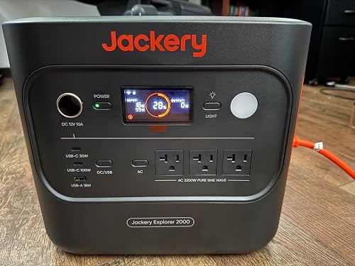 Jackery Explorer 2000 v2 and included solar panel in customer use — photo 1