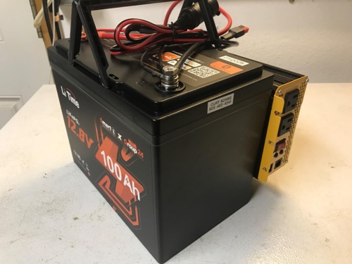 Customer-installed LiTime 12V 100Ah Group 24 battery
