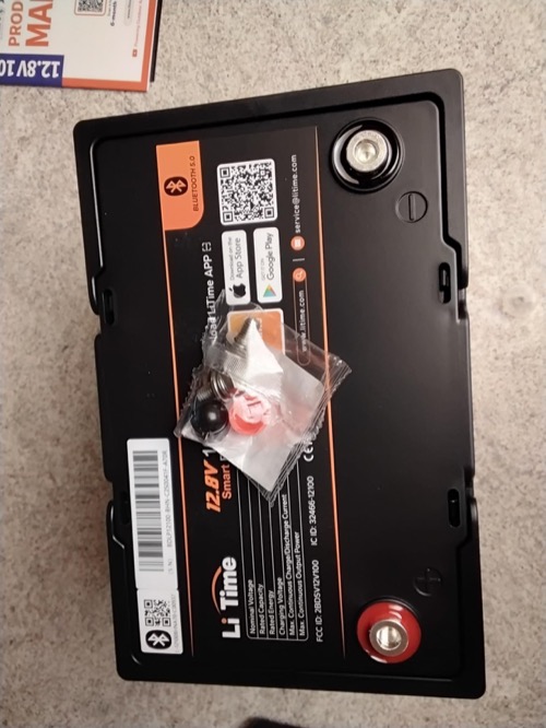 Amazon owner photo of a LiTime heated 100Ah battery
