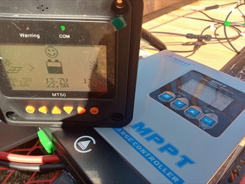 Customer-submitted photo of AMPINVT 40A MPPT from an Amazon review