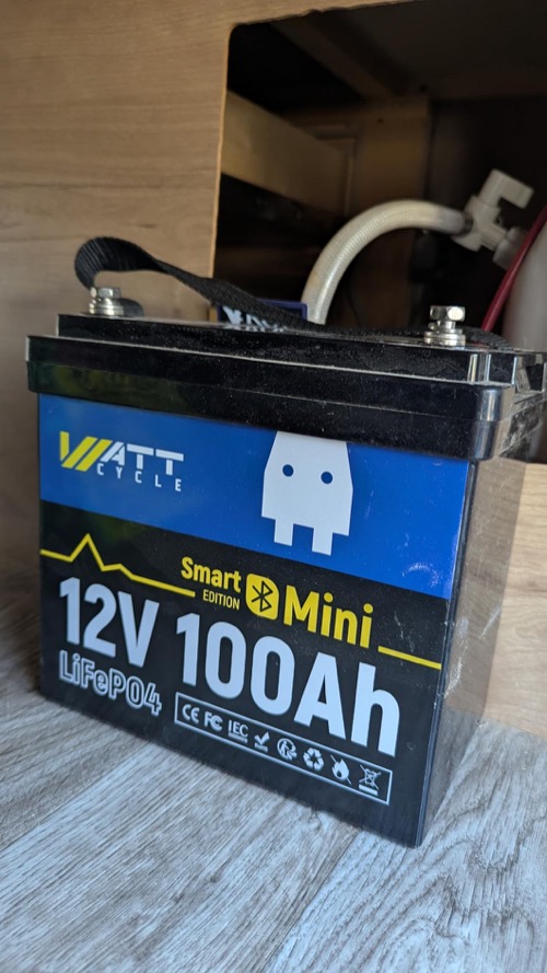 WattCycle Mini battery installed by a verified Amazon customer