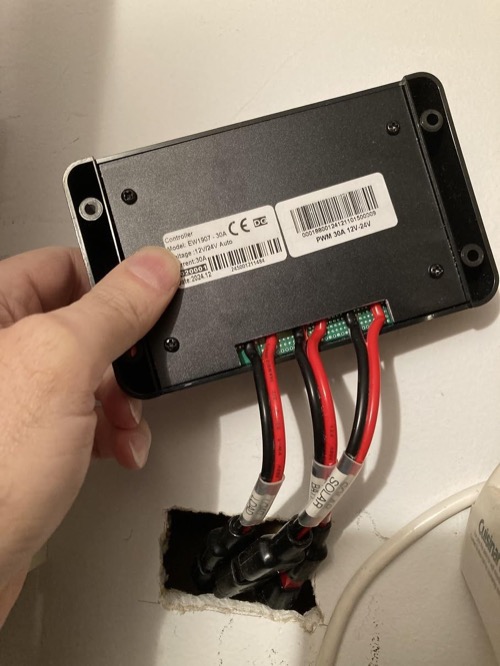 Customer-submitted photo of ECO-WORTHY 30A PWM Bluetooth from an Amazon review