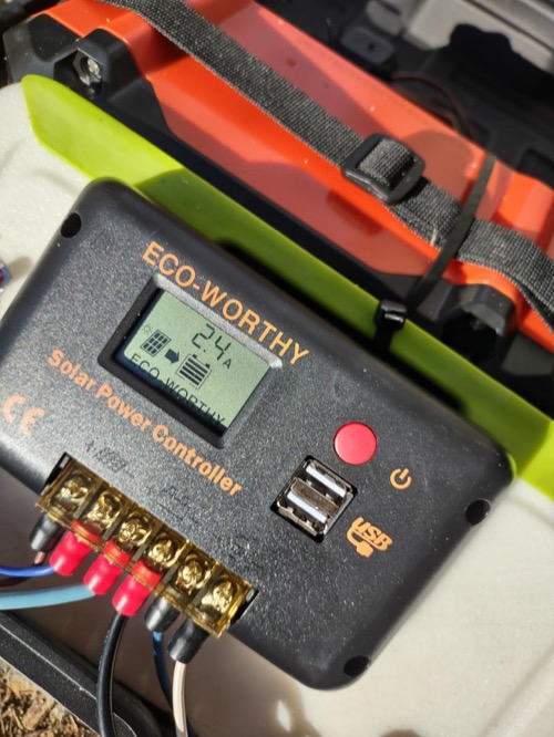 Customer-submitted photo of ECO-WORTHY 30A PWM Bluetooth from an Amazon review