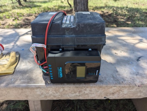 Customer-submitted photo of Renogy Rover 20A from an Amazon review