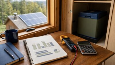 Planning the size of an off-grid solar battery bank