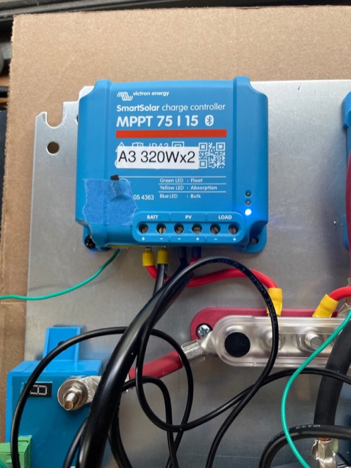 Customer-submitted photo of Victron Energy SmartSolar 75/15 from an Amazon review